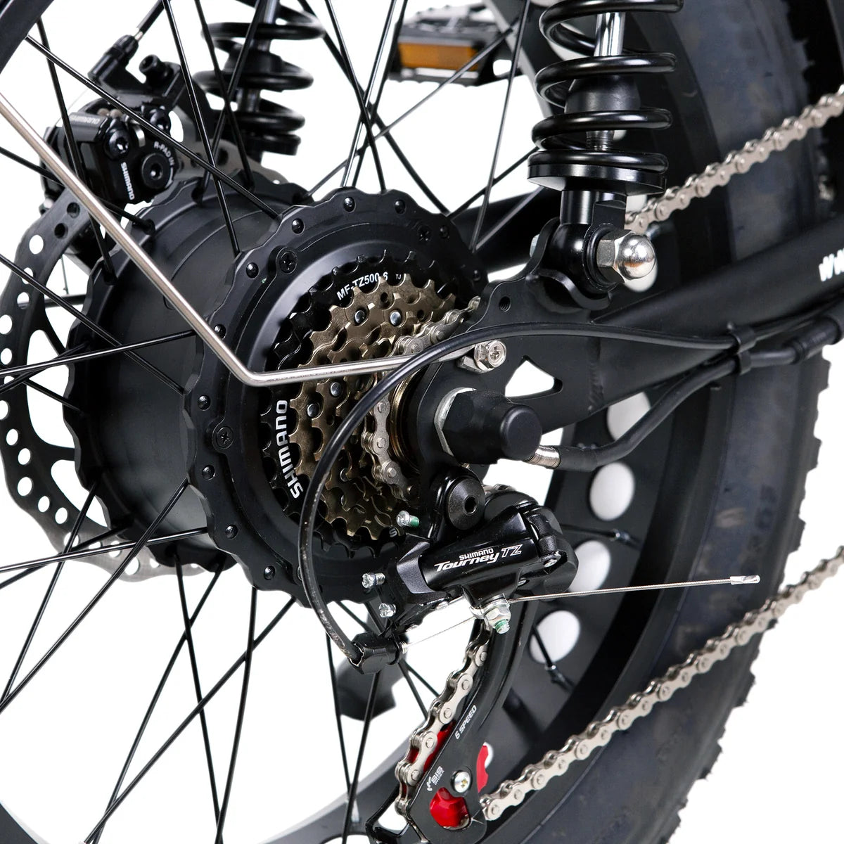NAKTO F2 Fat Tire Electric Bike, 500W Motor, 20 x 4-Inch Tires