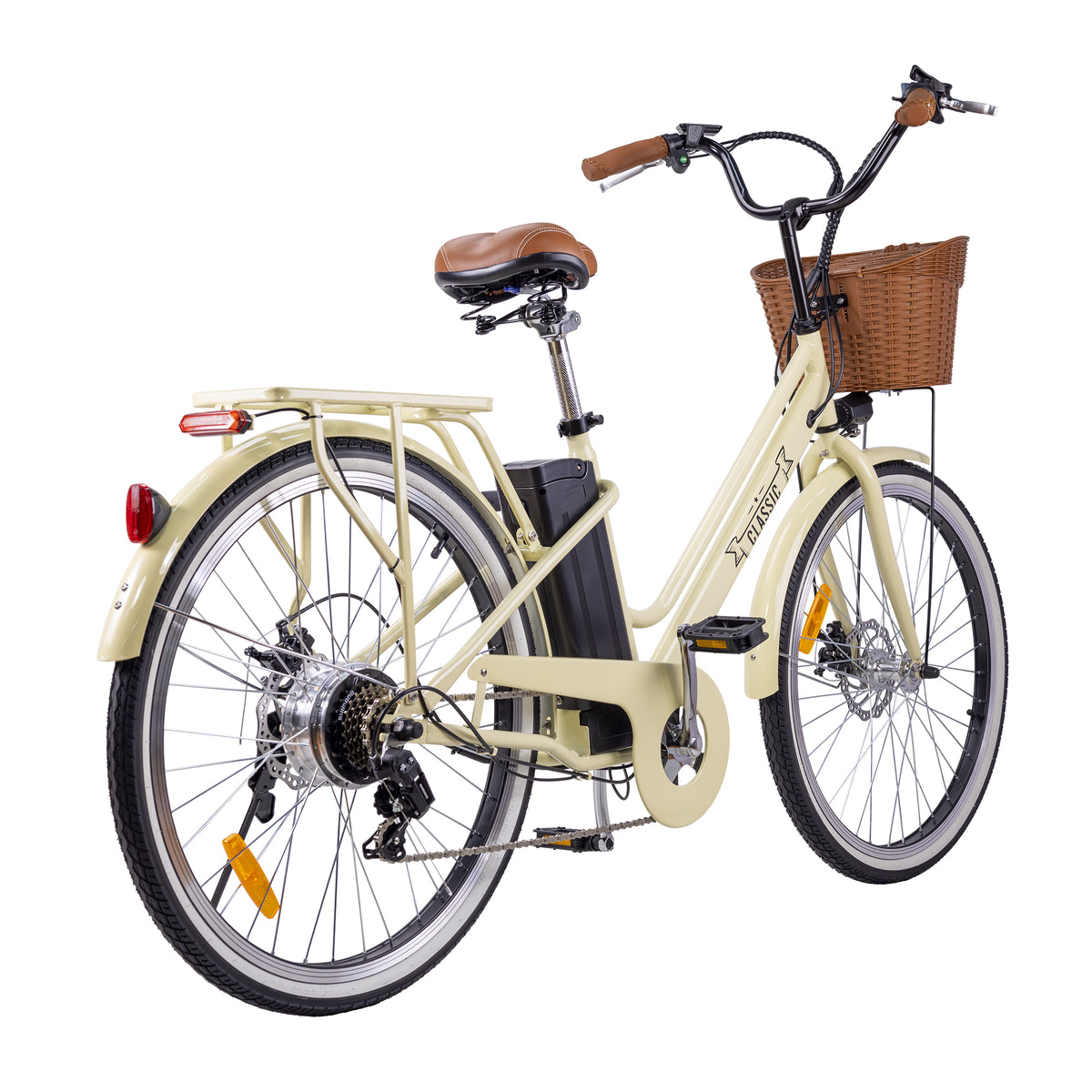 NAKTO 26-Inch Classic Electric Bike, 500W Rear Hub Motor, 48V 10Ah