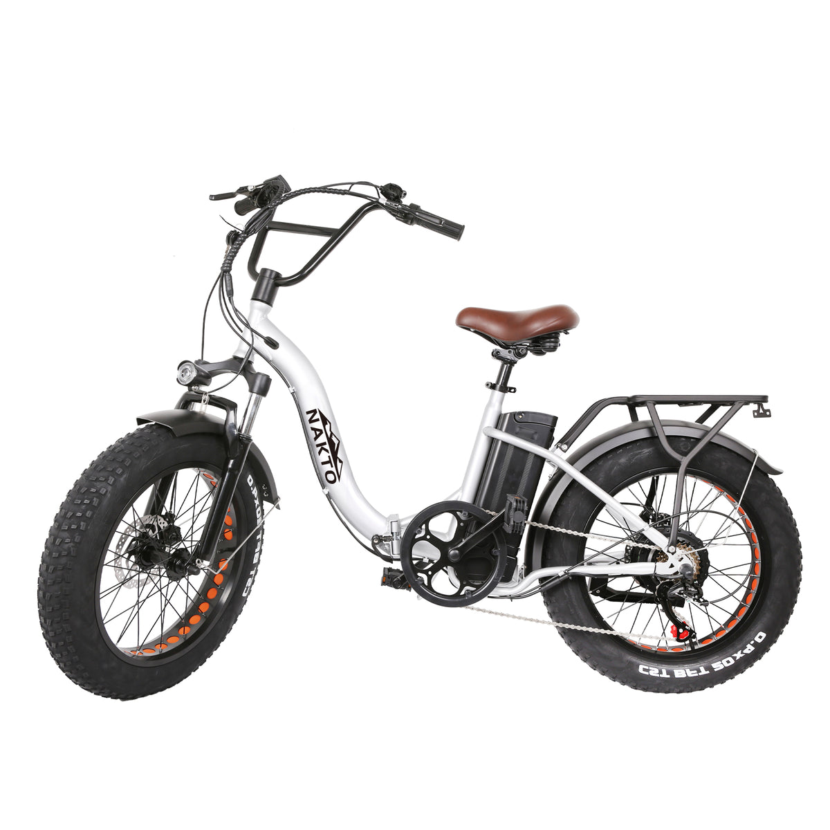 NAKTO 20-Inch Folding Fat Tire Electric Bike, 500W Motor, 48V Battery
