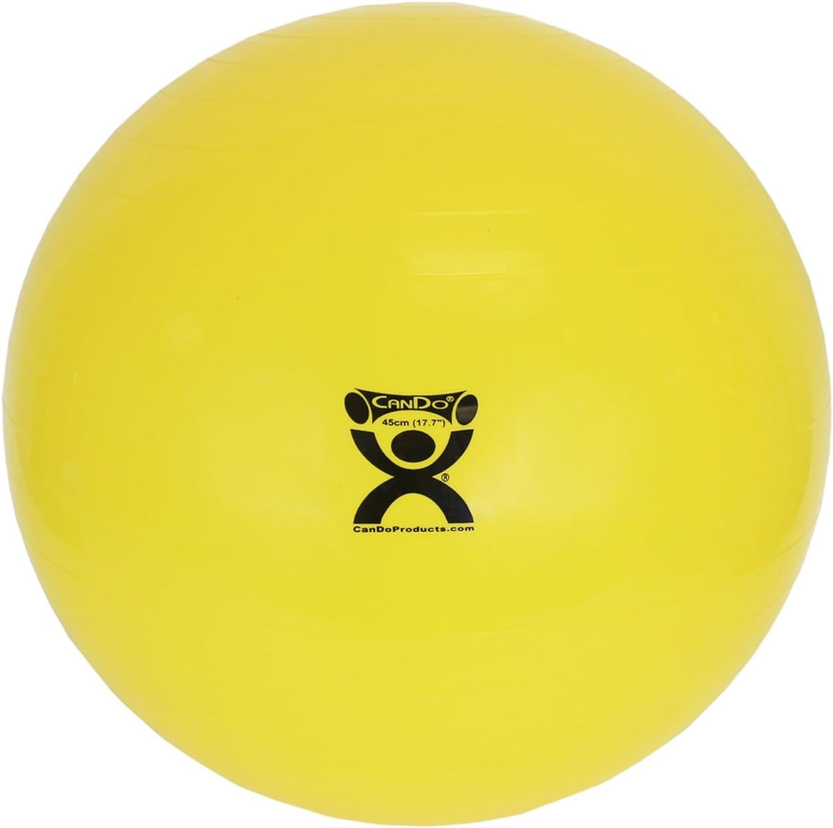 CanDo\xc2\xae Inflatable Stability Exercise Yoga Ball - Yellow - 18" (45 cm)