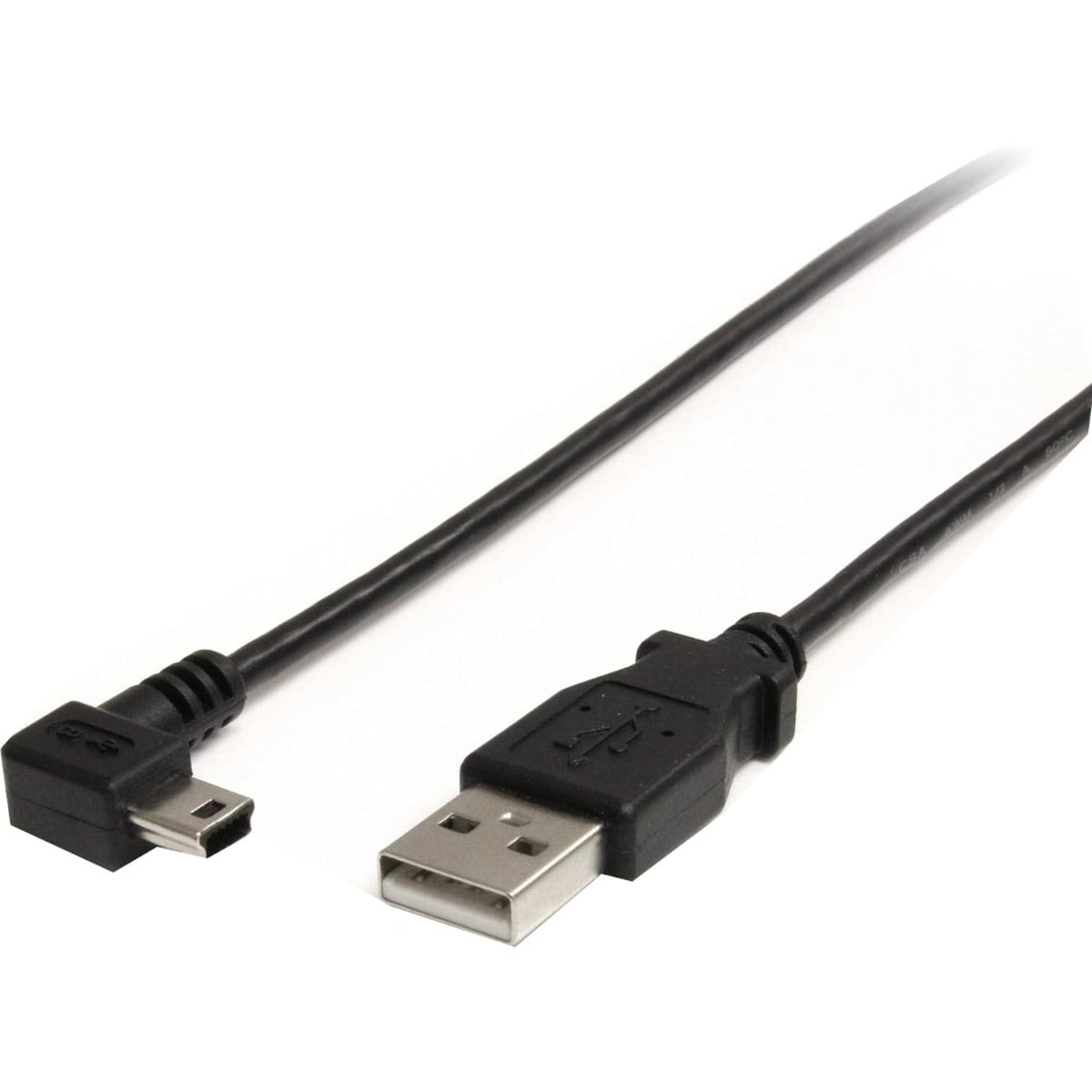 StarTech 6 ft Mini USB Cable - A to Right Angle Mini B (USB2HABM6RA)