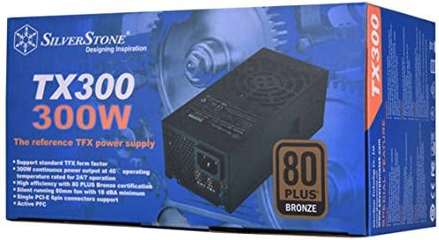 SilverStone Technology 300 Watt TFX Computer Power Supply with 80 Plus Bronze and One PCIe Connector SST-TX300-USA