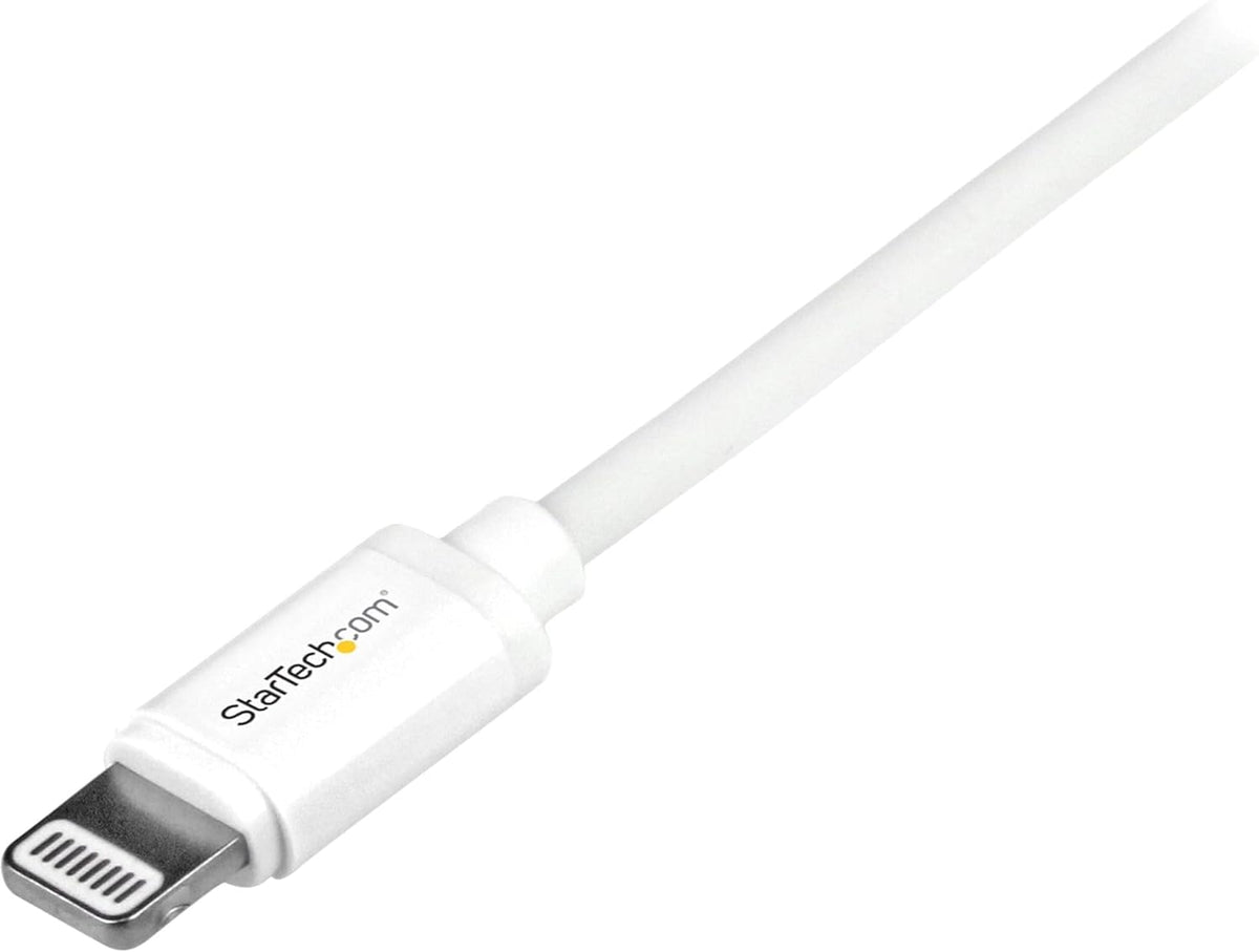 StarTech 1m (3ft) White Apple 8-pin Lightning Connector to USB Cable for iPhone / iPod / iPad (USBLT1MW)
