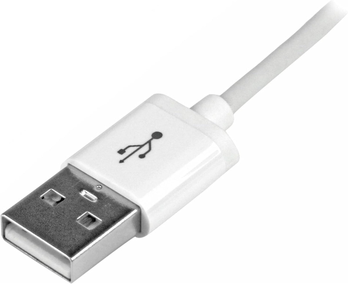 StarTech 1m (3ft) White Apple 8-pin Lightning Connector to USB Cable for iPhone / iPod / iPad (USBLT1MW)