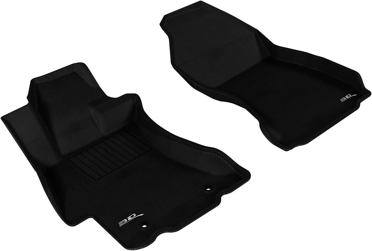 3D MAXpider L1SB00811509 SUBARU IMPREZA 2012-2013 SDN/ XV CROSSTREK 2013-2014 KAGU BLACK R1 Floor Mat