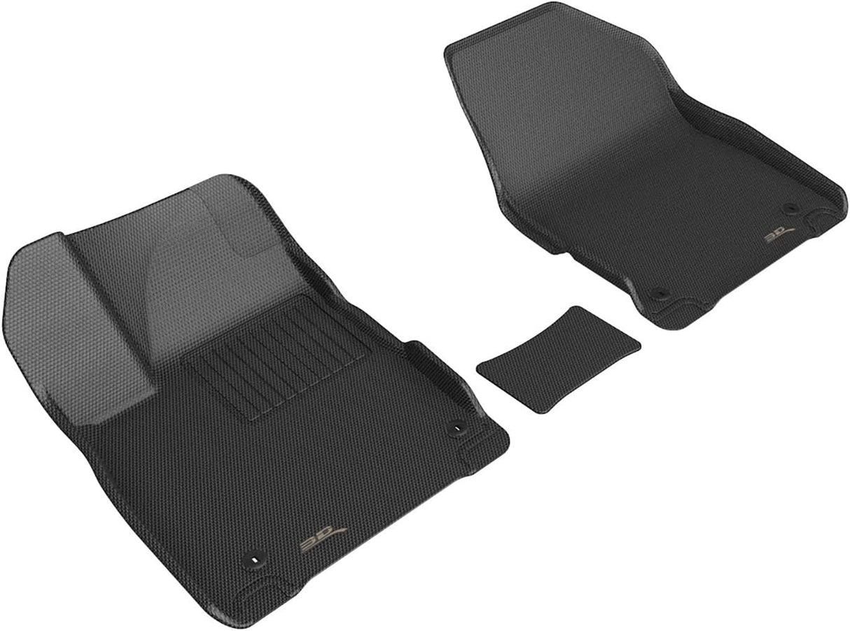 3D MAXpider L1KA07111509 Row Kagu Row 1 Floor Mats for 2019-2021 Kia Forte, Black