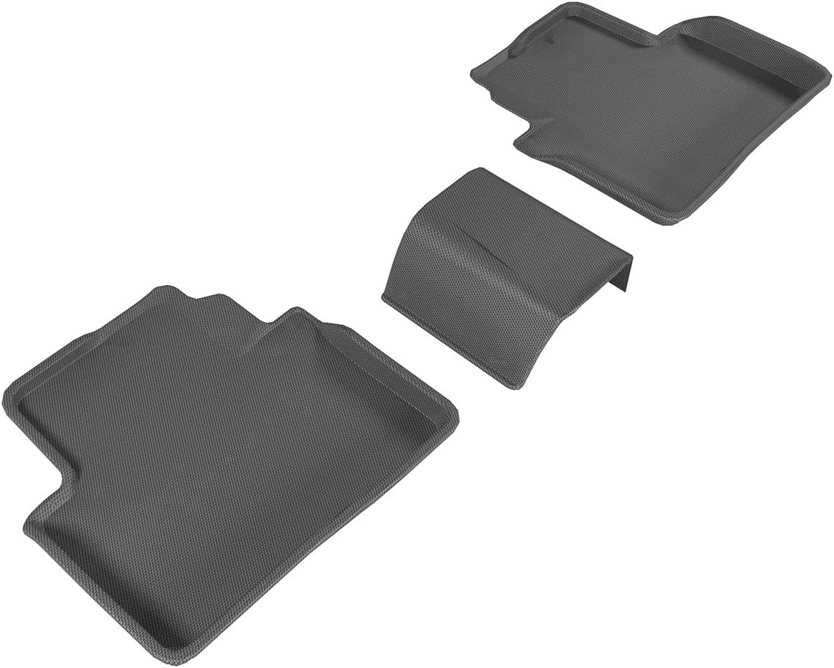 3D Maxpider L1HD07421509 Carbon Fiber Embossed Pattern CPE & SDN Kagu Black 2nd Row 3 Piece for 2016 Honda Civic