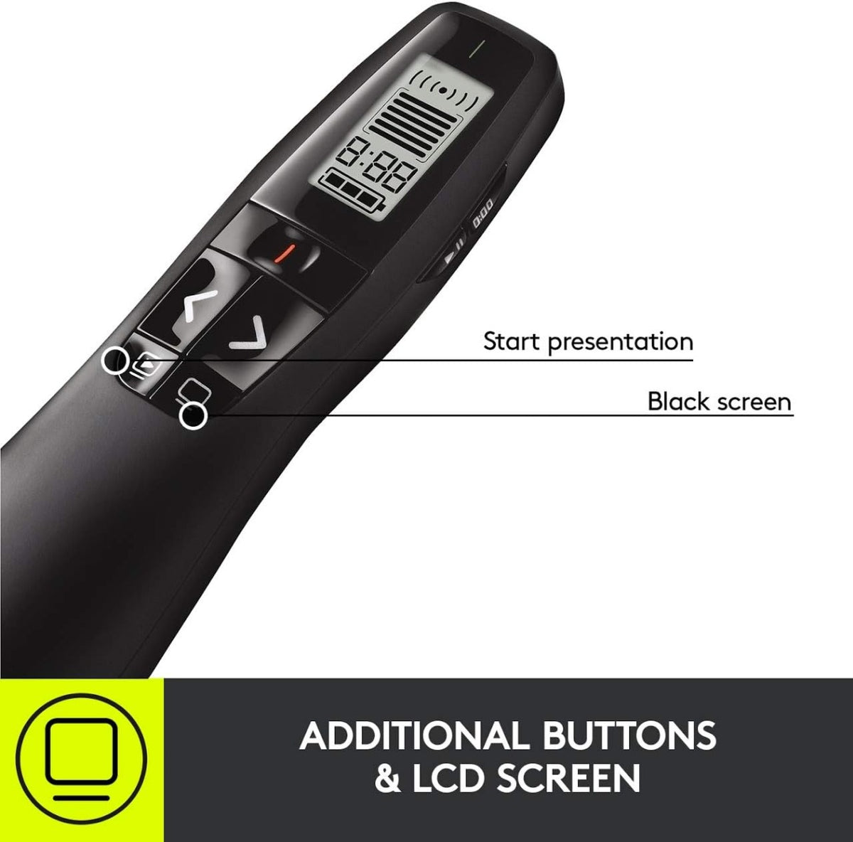 Logitech, LOG910001350, R800 Professional Presenter, 1, Black
