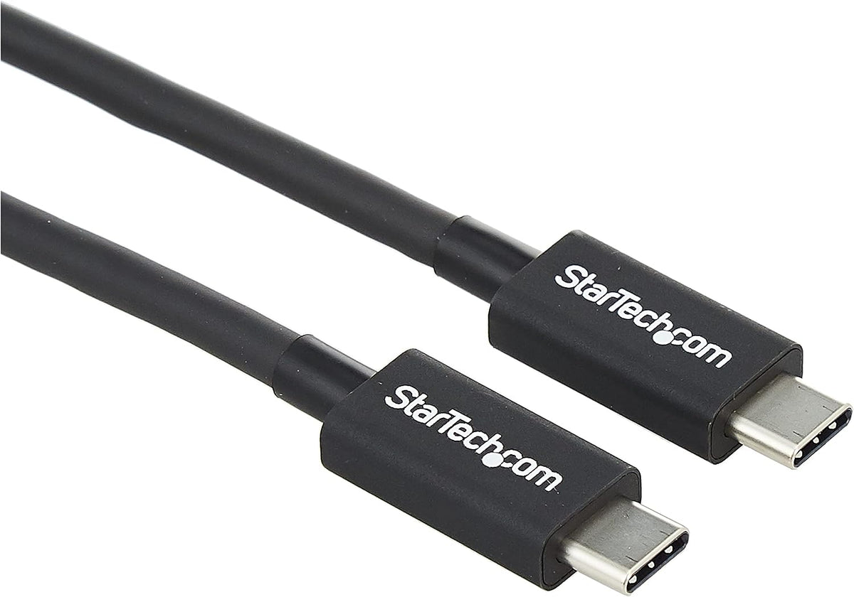 StarTech Thunderbolt 3 Cable - 6 ft / 2m - 4K 60Hz - 20Gbps - USB C to USB C Cable - Thunderbolt 3 USB Type C Charger Cable (TBLT3MM2M)