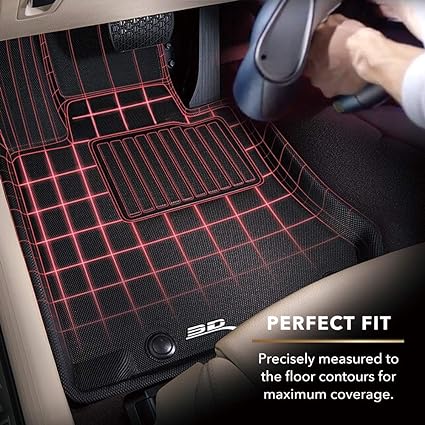 3D MAXpider L1LR01721509 Land Rover Range Rover Sport F1 Floor Liner for 2014-2019 Kagu R2 - Black