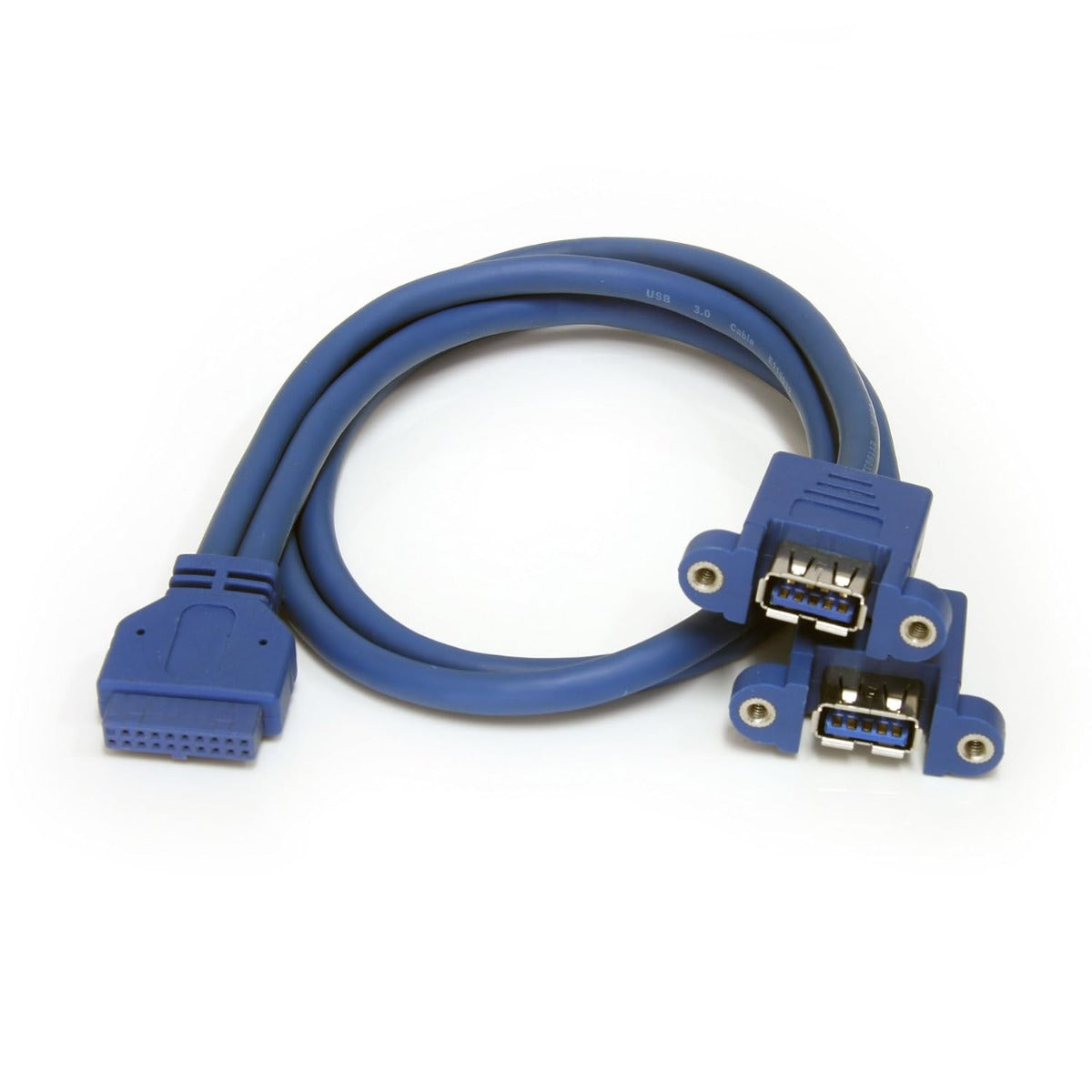 StarTech 2 Port Panel Mount USB 3.0 Cable - USB A to Motherboard Header Cable Fhttps://amberww.com/mediahttps://amberww.com/media/catalog/product/catalog/product/f (USB3SPNLAFHD)