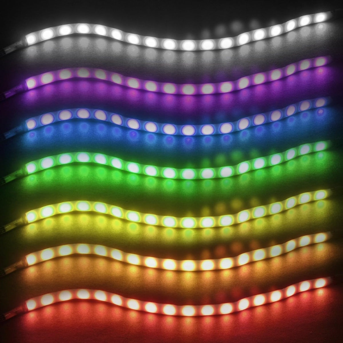 2 * 300mm 5050 RGB LED strip , 2 * 300mm male to female & RGB 4pin extend Y cable