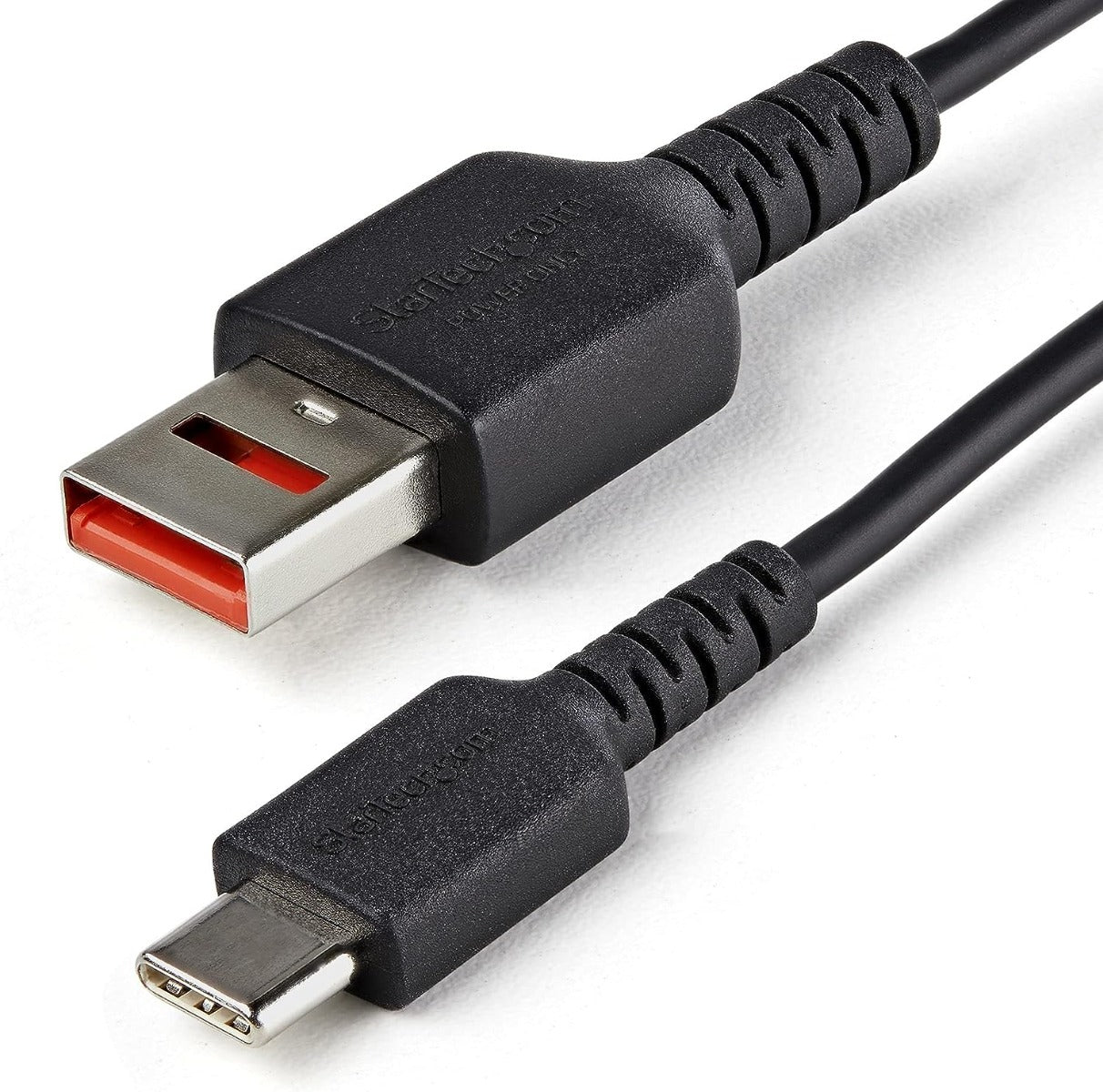 Startech.com 3ft (1m) Secure Cable, Type-a To Type-c Data Blocker -only Cable, No-data -only Cable For Phone/tablt, Data Blocking Protector Adapter Cable - 5v At 2.4a (12w Max) (usbschac1m) - Usb