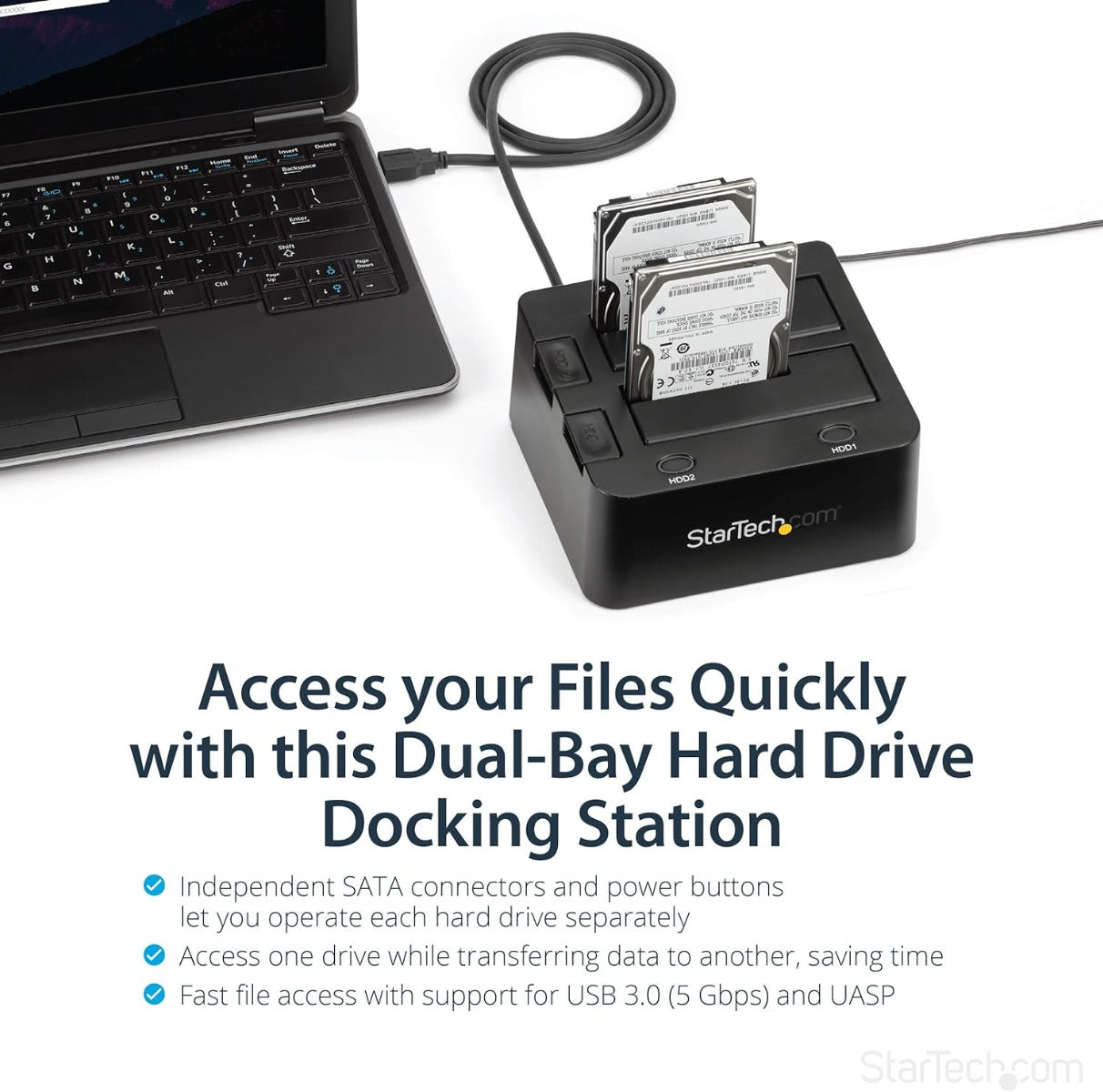 StarTech SDOCK2U33 USB 3.0 Dual Hard Drive Docking Station with UASP
