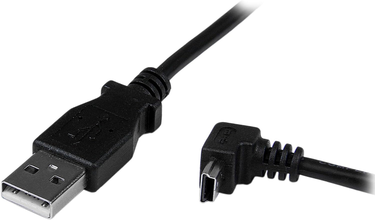 StarTech 1m Mini USB Cable - A to Up Angle Mini B (USBAMB1MU)