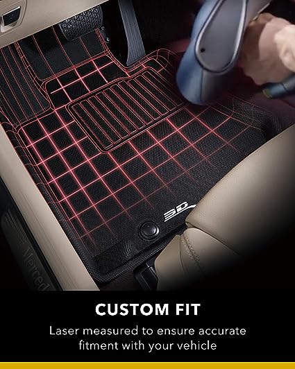 3D MAXpider Tesla Model Y 2021, KAGU, Black, Row 1 and 2 Floor Liners