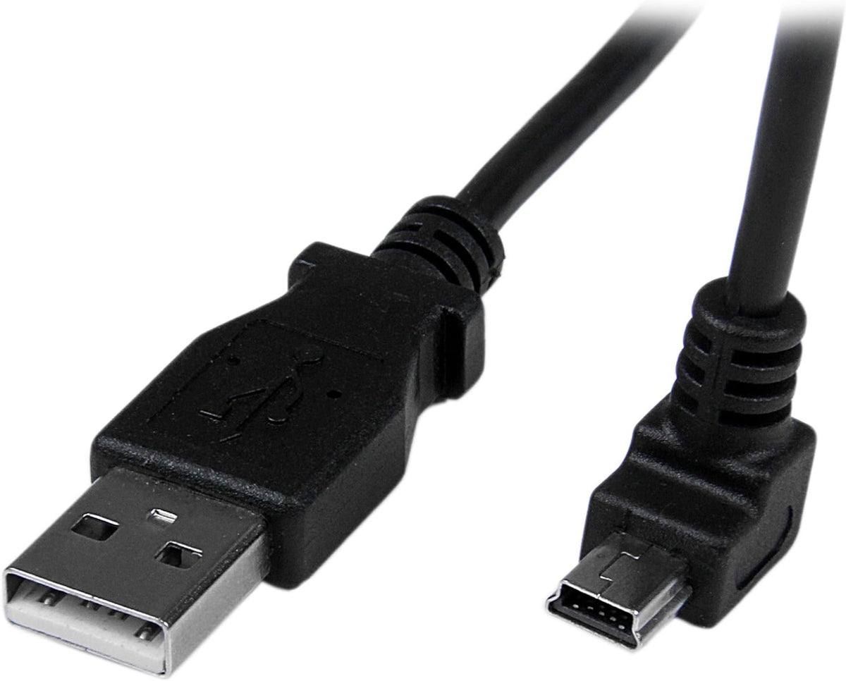 StarTech 1m Mini USB Cable - A to Up Angle Mini B (USBAMB1MU)