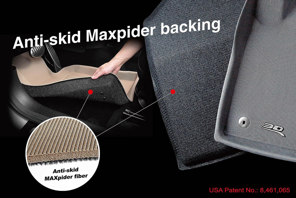 3D MAXpider L1SB00811509 SUBARU IMPREZA 2012-2013 SDN/ XV CROSSTREK 2013-2014 KAGU BLACK R1 Floor Mat