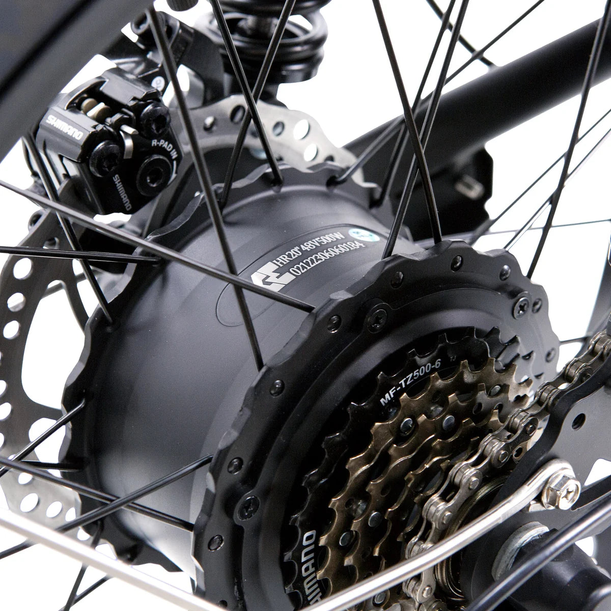 NAKTO F2 Fat Tire Electric Bike, 500W Motor, 20 x 4-Inch Tires