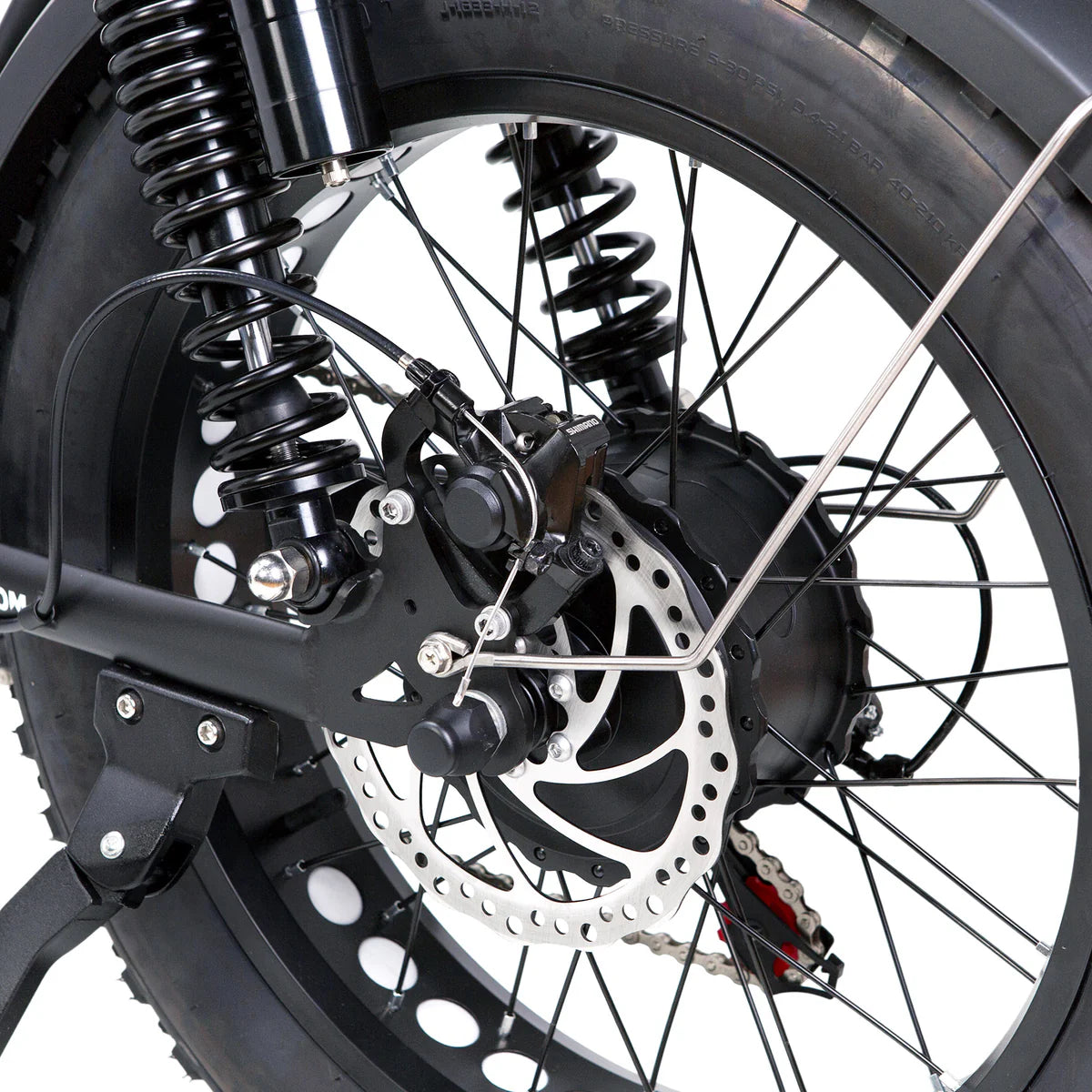 NAKTO F2 Fat Tire Electric Bike, 500W Motor, 20 x 4-Inch Tires