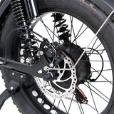 NAKTO F2 Fat Tire Electric Bike, 500W Motor, 20 x 4-Inch Tires