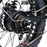 NAKTO F2 Fat Tire Electric Bike, 500W Motor, 20 x 4-Inch Tires