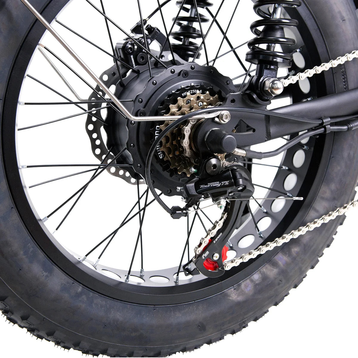 NAKTO F2 Fat Tire Electric Bike, 500W Motor, 20 x 4-Inch Tires