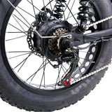 NAKTO F2 Fat Tire Electric Bike, 500W Motor, 20 x 4-Inch Tires