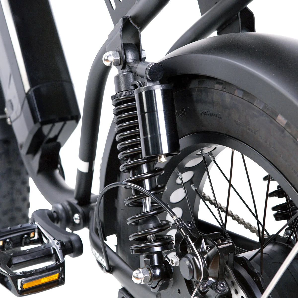 NAKTO F2 Fat Tire Electric Bike, 500W Motor, 20 x 4-Inch Tires