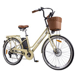 NAKTO 26-Inch Classic Electric Bike, 500W Rear Hub Motor, 48V 10Ah