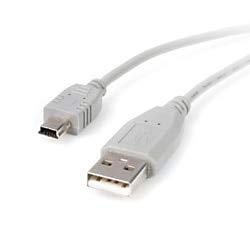 StarTech 10 ft USB 2.0 Cable - USB A to Mini B (USB2HABM10)