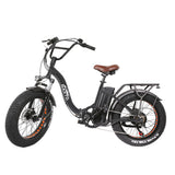 NAKTO 20-Inch Folding Fat Tire Electric Bike, 500W Motor, 48V Battery