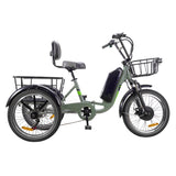 NAKTO S02 Electric Trike, 500W Brushless Motor, 48V 16Ah Battery