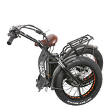 NAKTO 20-Inch Folding Fat Tire Electric Bike, 500W Motor, 48V Battery