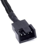 SilverStone All Black Sleeved 1-to-2 Sleeved PWM Fan Splitter Cable (CPF01)