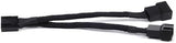 SilverStone All Black Sleeved 1-to-2 Sleeved PWM Fan Splitter Cable (CPF01)