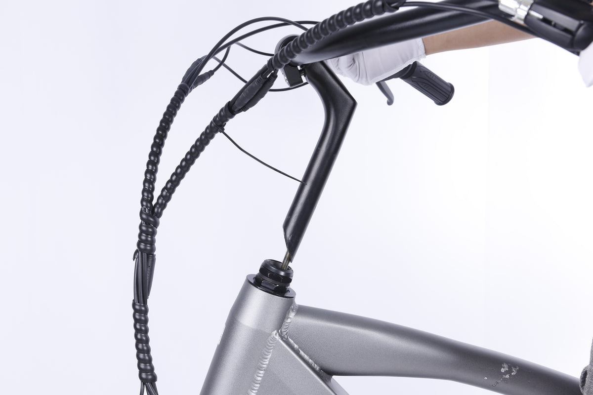 NAKTO 26-Inch Santa Monica Fat Tire Electric Bike, 500W Motor