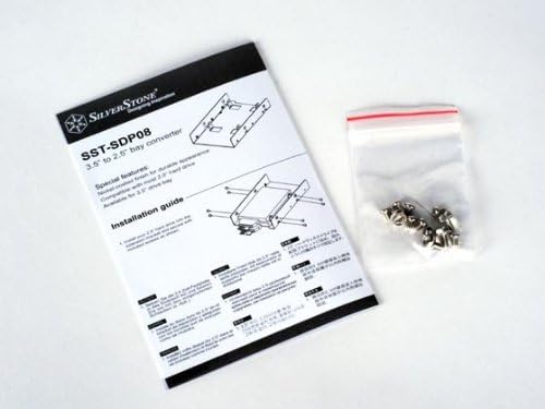 SilverStone SST-SDP08B 2 x 2.5" to 3.5" Bay Converter (Black Nickel)