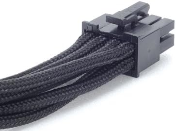 Silver Stone Technologies PP06B-EPS55 550mm, 8 Pin Individually Sleeved Modular Cable - Black