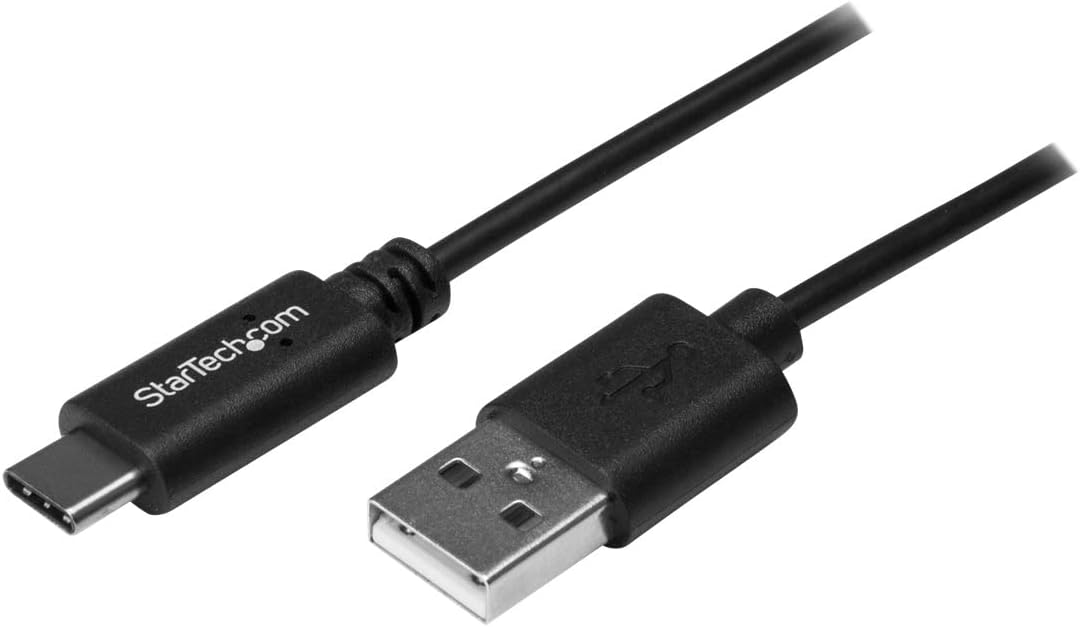 StarTech 0.5m USB C to USB A Cable - M/M - USB 2.0 - USB-C Charger Cable - USB 2.0 Type C to Type A Cable (USB2AC50CM)