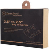 SilverStone SST-SDP08B 2 x 2.5" to 3.5" Bay Converter (Black Nickel)