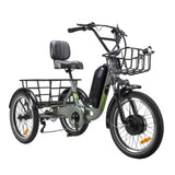 NAKTO S02 Electric Trike, 500W Brushless Motor, 48V 16Ah Battery