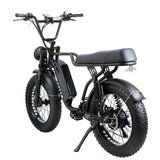 NAKTO F2 Fat Tire Electric Bike, 500W Motor, 20 x 4-Inch Tires
