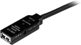 StarTechcom 5m USB 20 Active Extension Cable  MF  USB  Extension Cable  1640 ft  1 Pack  1 x Type A Male USB  1 x Type A Female USB  Nickel Plated Connector  Shielding  Black