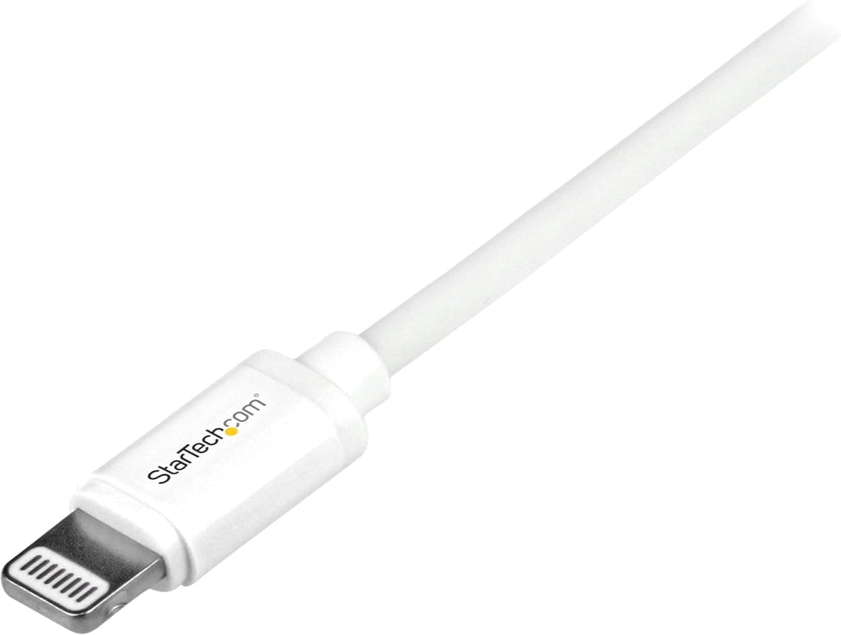 StarTech 1m (3ft) White Apple 8-pin Lightning Connector to USB Cable for iPhone / iPod / iPad (USBLT1MW)