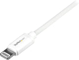 StarTech 1m (3ft) White Apple 8-pin Lightning Connector to USB Cable for iPhone / iPod / iPad (USBLT1MW)