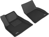 3D MAXpider Kagu Front Row Floor Mats, 2012-2019 Tesla Model S, Black