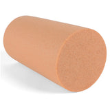 CanDo? Full-Skin PE Foam Roller For Muscle Restoration, Massage Therapy, Sport Recovery, And Physical Therapy. Beige, 6" x 12", Round