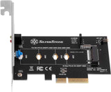 M.2 PCIe NVMe SSD adapter card with Screwless design and CLKREQ# setting support.