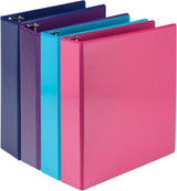 Samsill Durable 2 Inch View D-Ring Binder - Fashion Assortment 4 Pack, Assorted, 4 / Pack (Quantity)